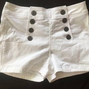 Size 4 white Express sailor shorts